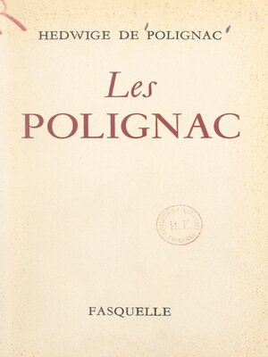 cover image of Les Polignac